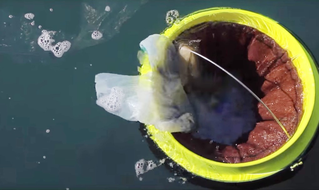 A Bucket Designed to Suck Up Ocean Trash