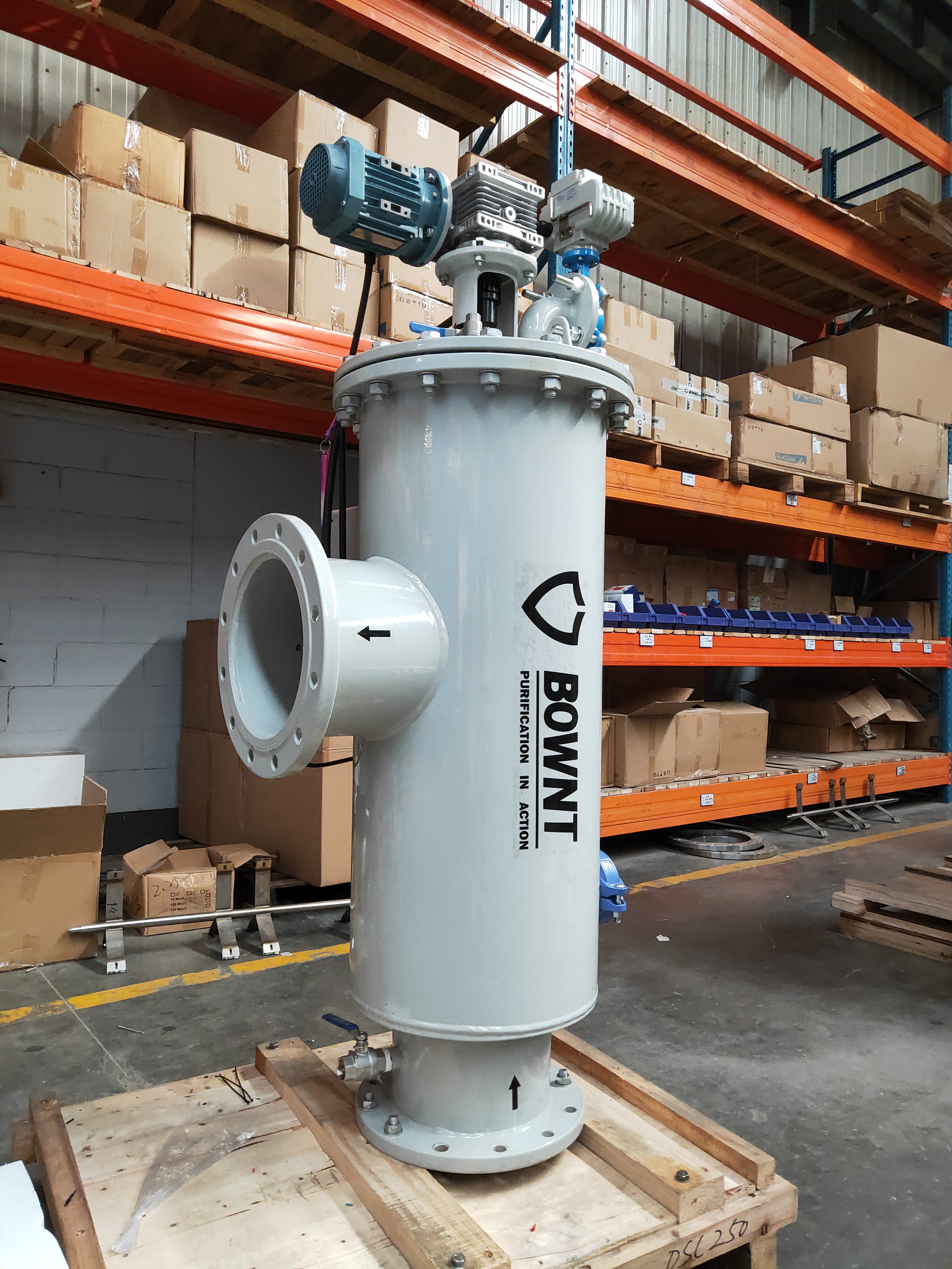 BOS EBV filter can realize automatic-synchronization back washing without an interruption of filtration. Filter screen can remove impurities wit...