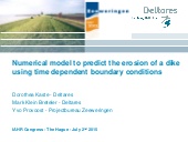 Numerical Model to Predict the Erosion of a Dike