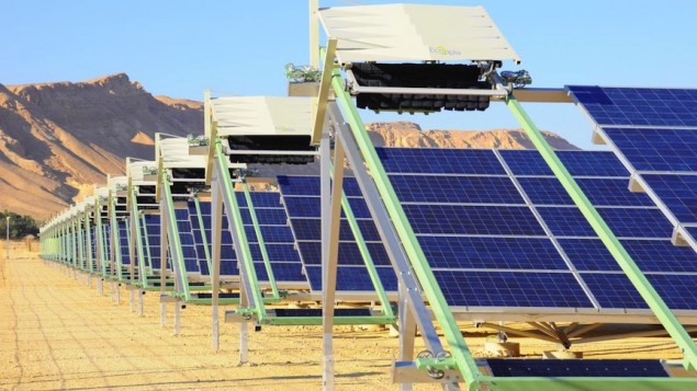 Water Free Cleaning of Solar Panels