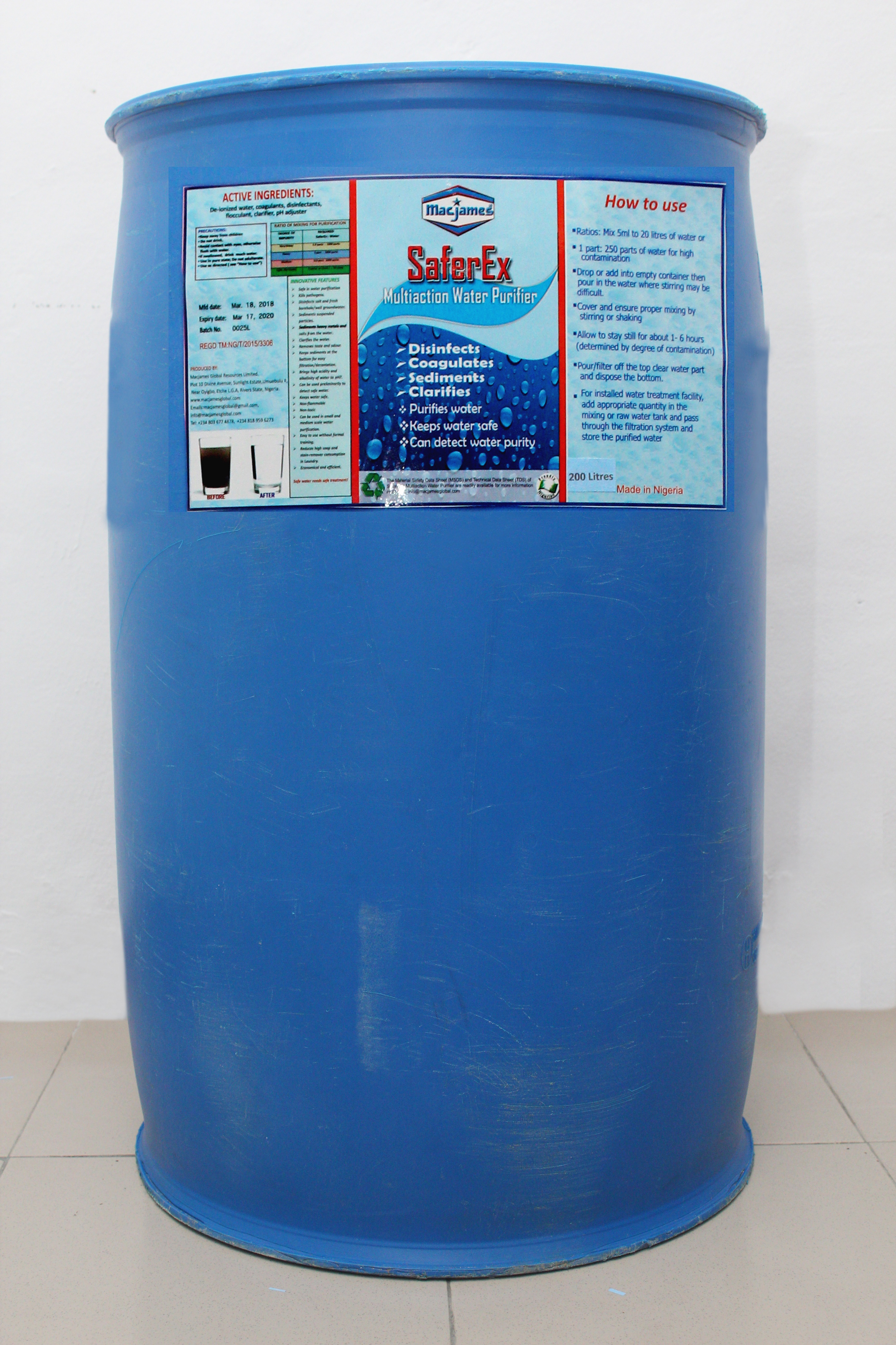 SaferEx  -  Multi-action Water Purifier: A solution to Water Challenges.