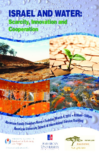 Israel Water Scarcity 