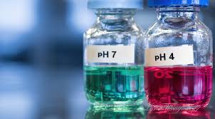 Control of pH using mineral acid (sulphuric acid) and carbon dioxide.