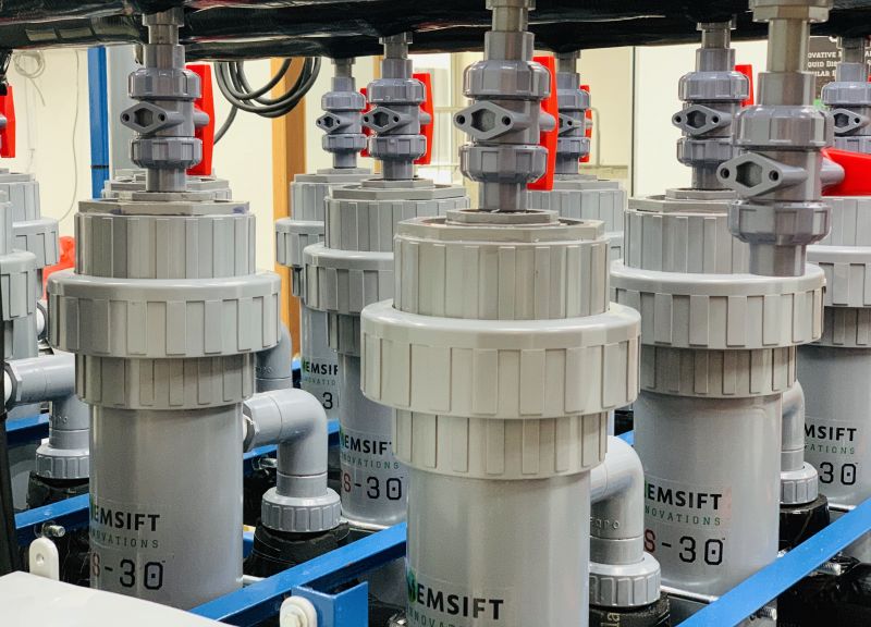 Photo 1 – The assembled highly hydrophobic hollow fiber membrane modules in a TS-30™ Minimum Liquid Discharge (MLD) system.jpg