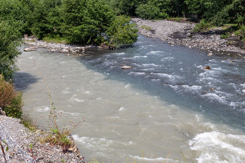 ull mixing of water bodies might happen several miles downstream from where they merged.