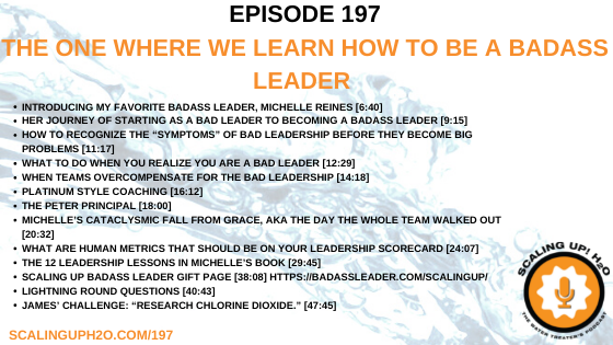 197 The One Where We Learn How To Be A Badass Leader - Scaling UP! H2O
