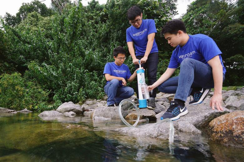 Singapore firm wins award for making portable water filters inspired by bicycle pumps