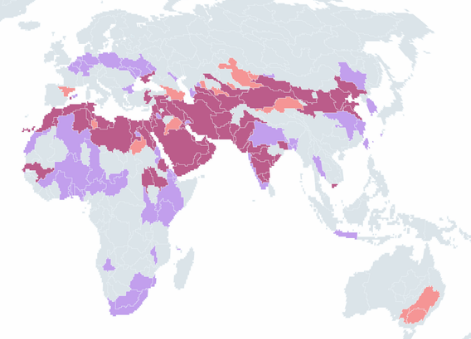 Interactive World Map Visualises Water Scarcity Around the Globe