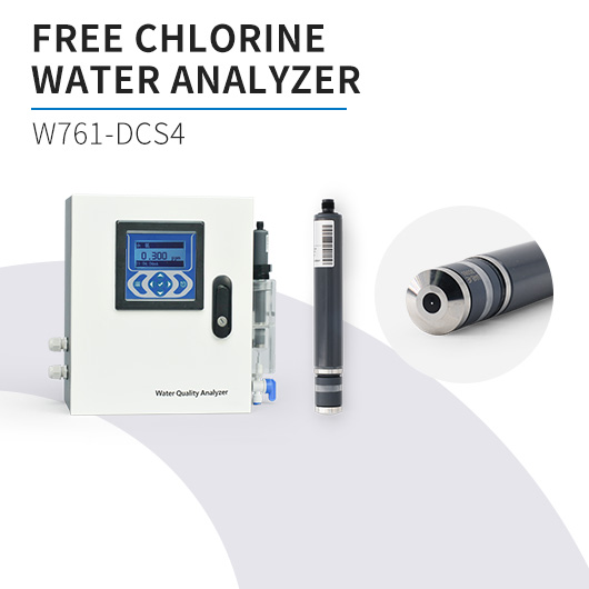 Intelligent Online Free Chlorine Analyzer with CS4 Sensor for Tap Water