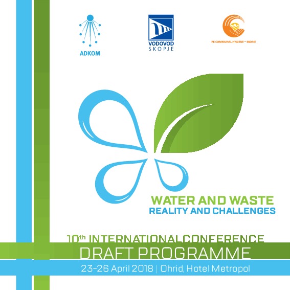 10th International Conference "Water and Waste - Reality and Challenges", 10th International Conference, ADKOM, Association of Providers of Util...