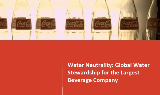 Water Neutrality:Global Water Stewardship for Largest Beverage Co