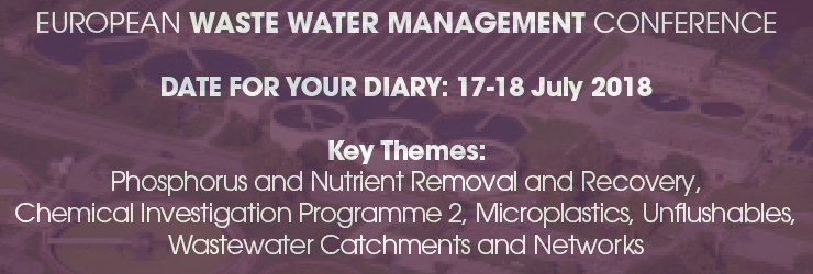 12th European Wastewater Management Conference & Exhibition Including the BIG CIP Key themes: &nbsp; Phosphorus and Nutrient Removal and Recover...