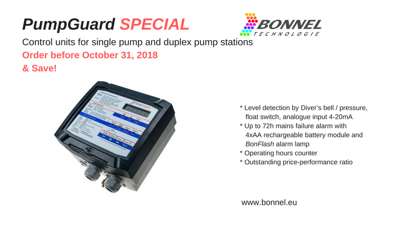 Monitor your pump station! Use BONNEL TECHNOLOGIE control units to check various parametres continuously. Request a PumpGuard Special price quot...
