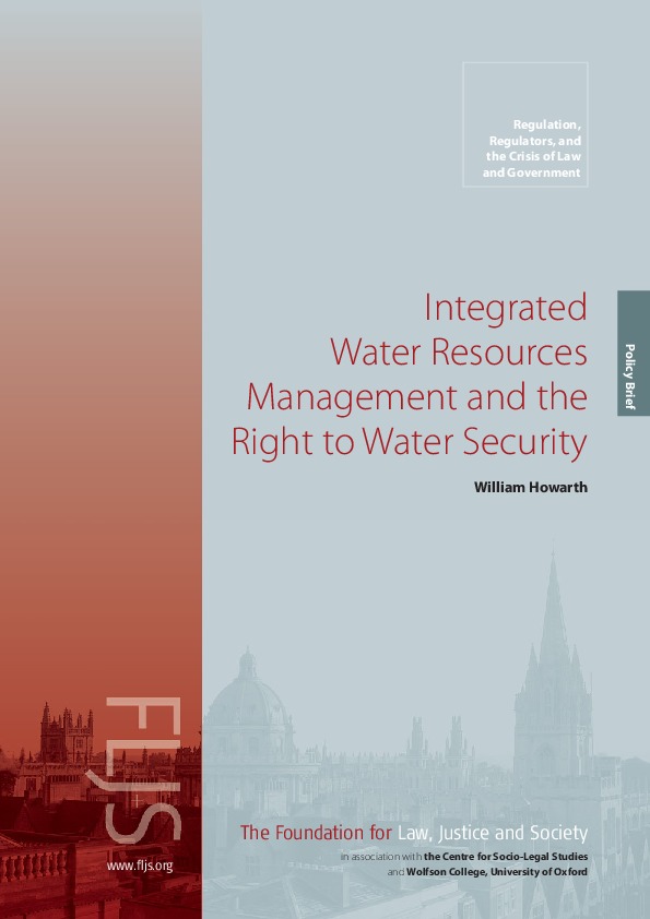 IWRM and the right to water secutiry 2012 