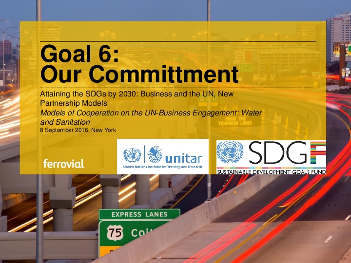 Goal 6:  Our Committment.