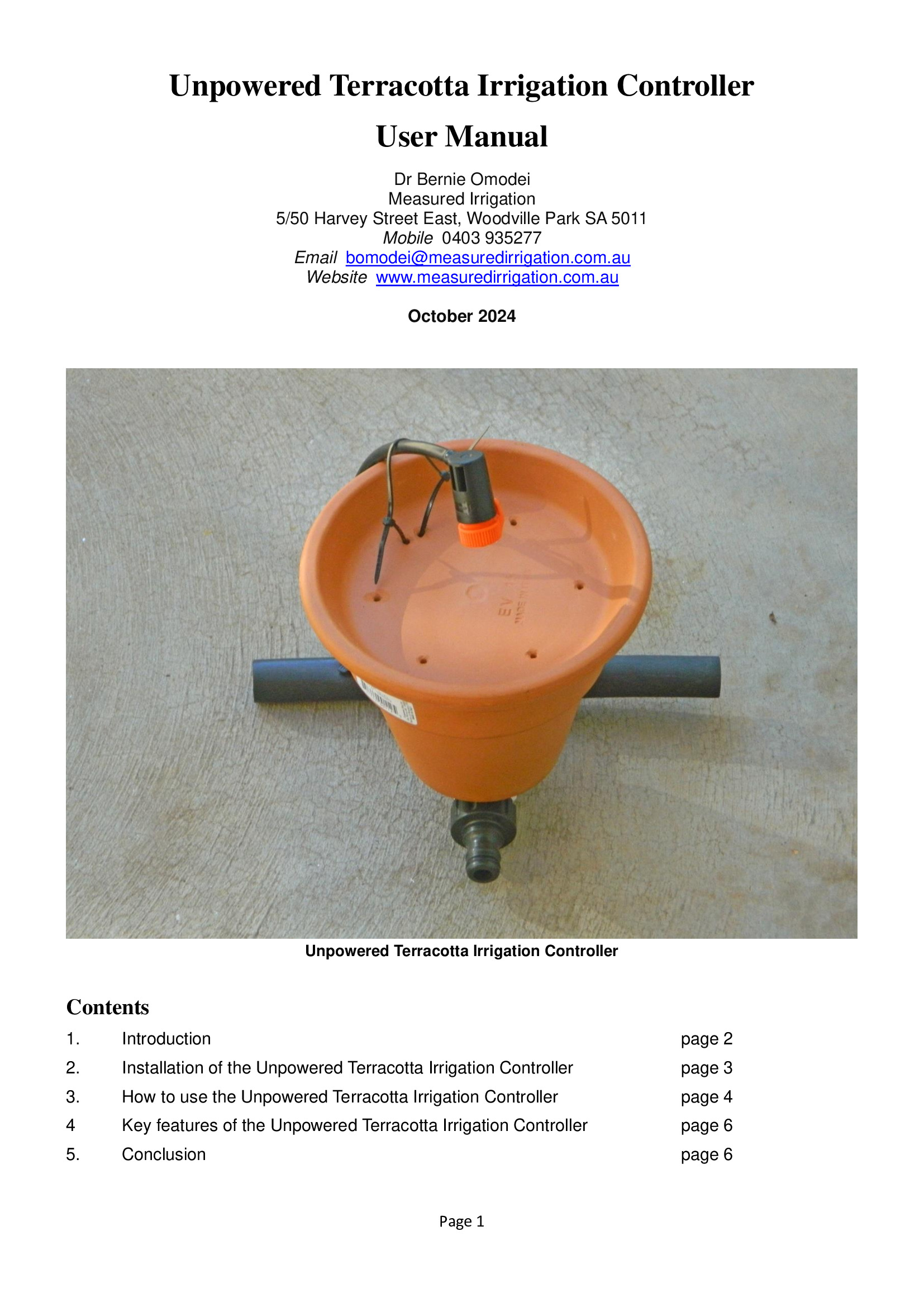 This is the only irrigation controller in the world where the water usage rate is proportional to the onsite evaporation rate. If it has not rai...