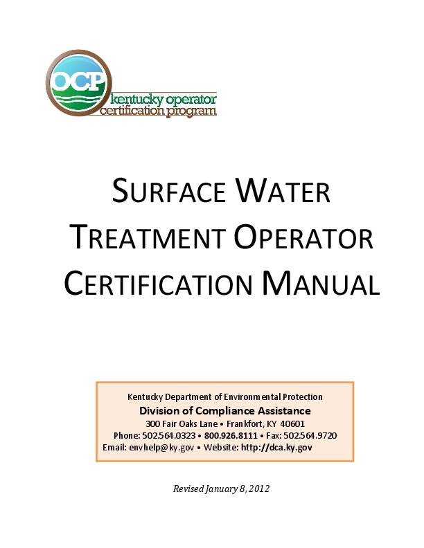 Water Treatment Operator Manual