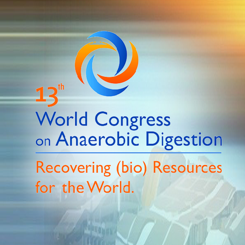 13th World Congress on Anaerobic Digestion: Recovering (bio) Resources for the World