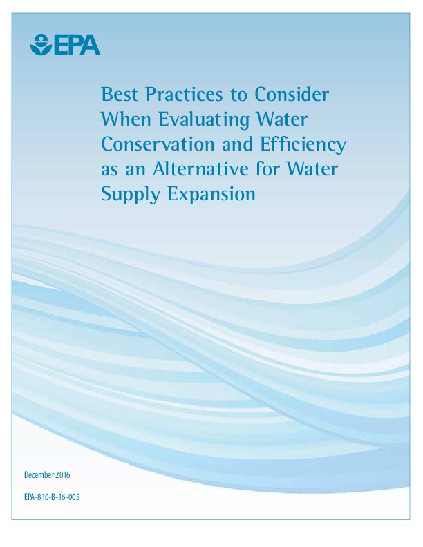 Best Practices to Consider When Evaluating Water Conservation and Efficiency