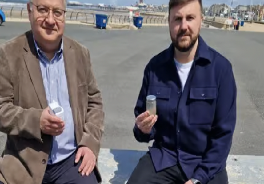 Blackpool MP Chris Webb uses new technology to test sea water quality