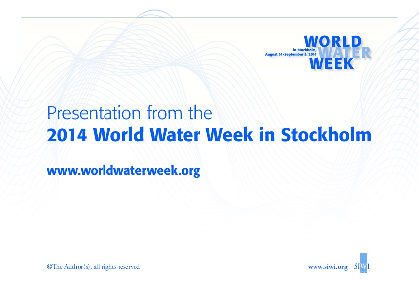 The Water Intensity Of Different Power Generation Technologies And The Global Status Of Wind And Solar PV - 2014