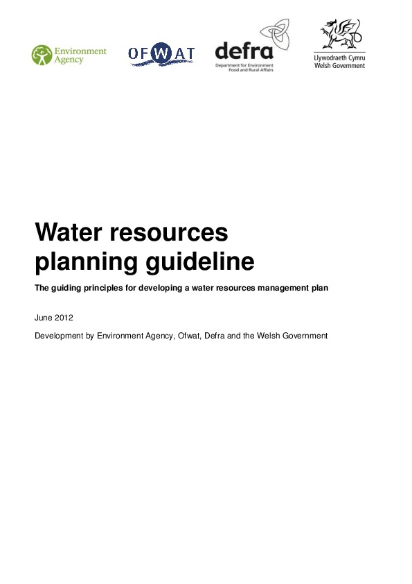 Water resources planning guideline