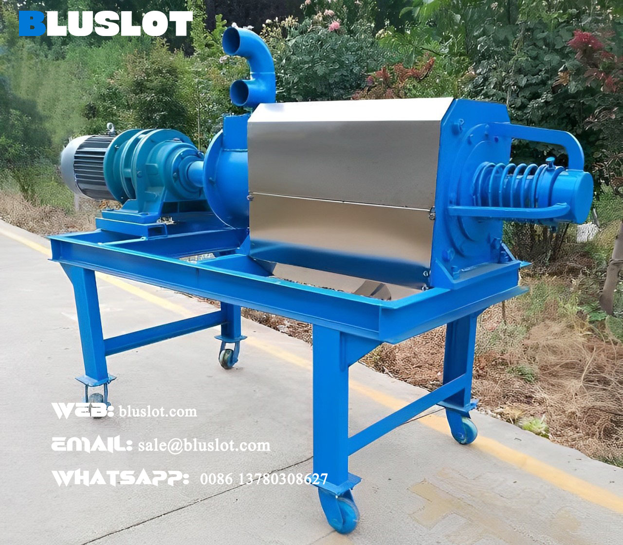 New High Efficiency Cow Dung Dewatering Machine