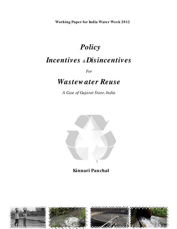 Policy Incentives & Disincentives for Wastewater Reuse