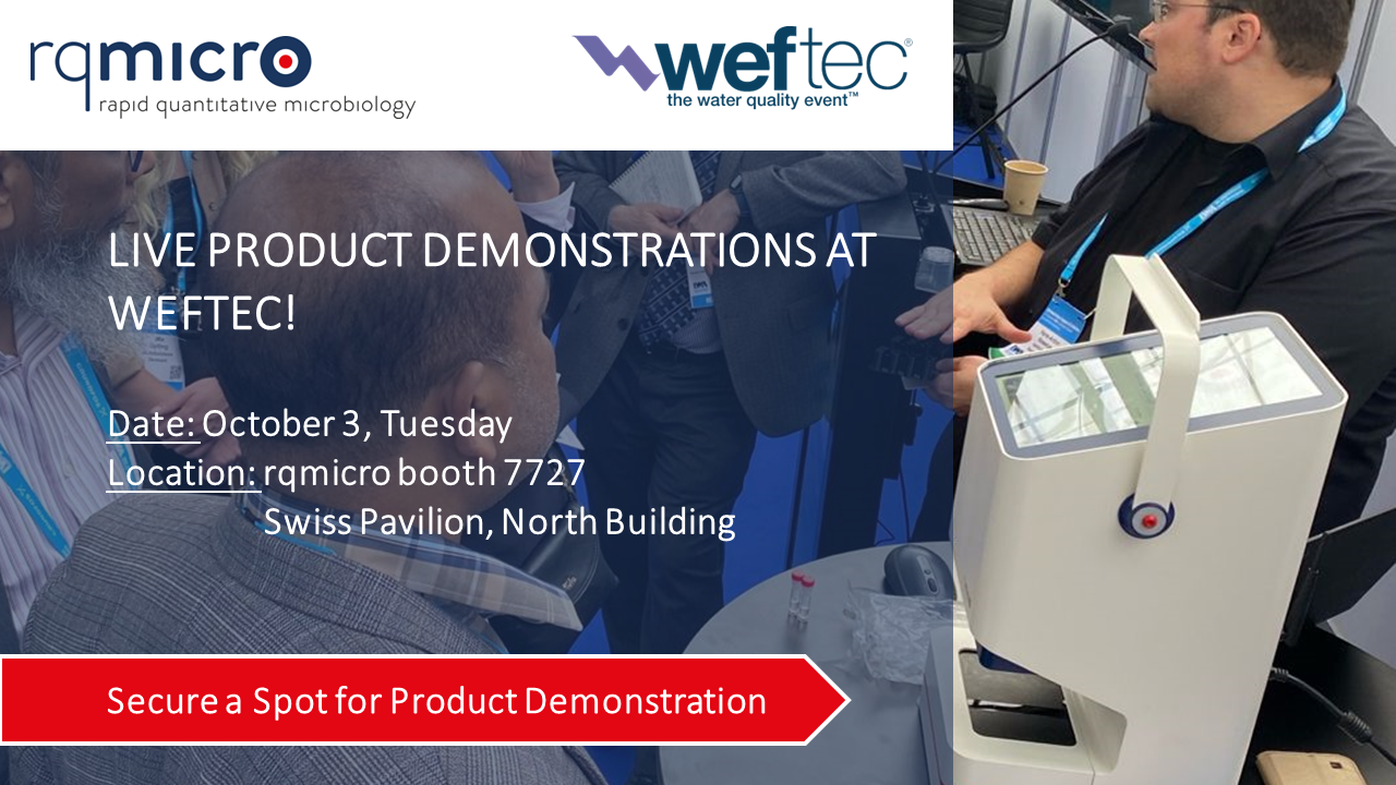 Join us for a Special Live Demonstration at WEFTEC23!