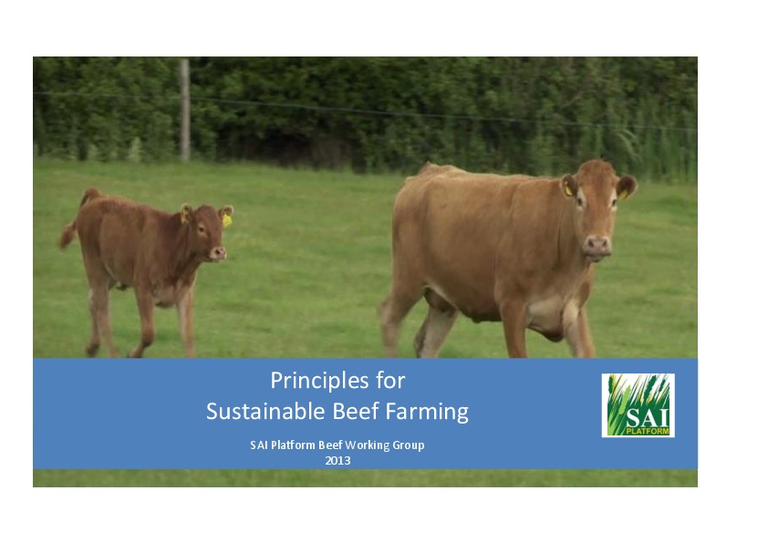 Principles for Sustainable Beef Farmning 2014