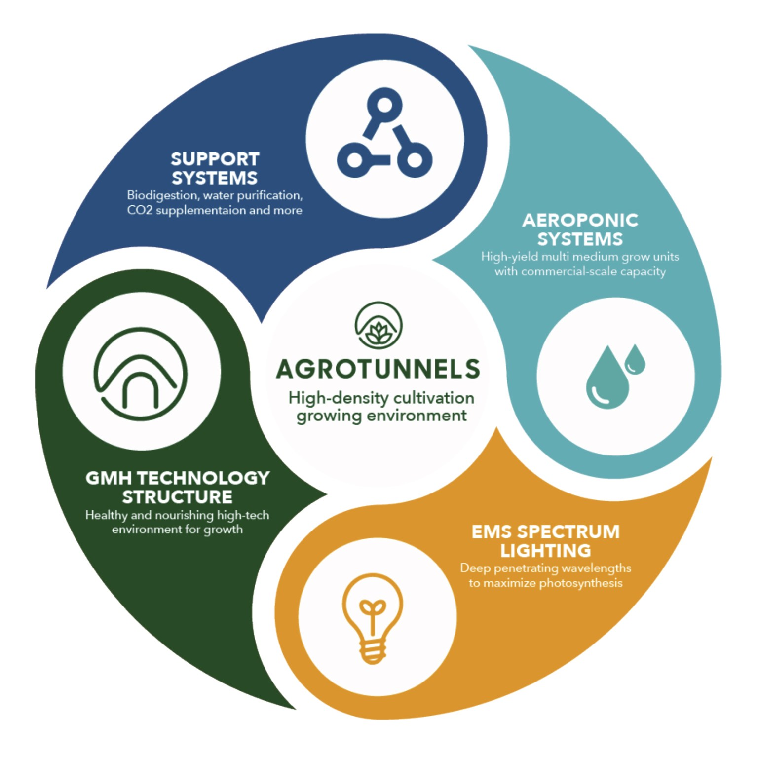 Soil-free vertical cultivation technology to produce sustainable food.