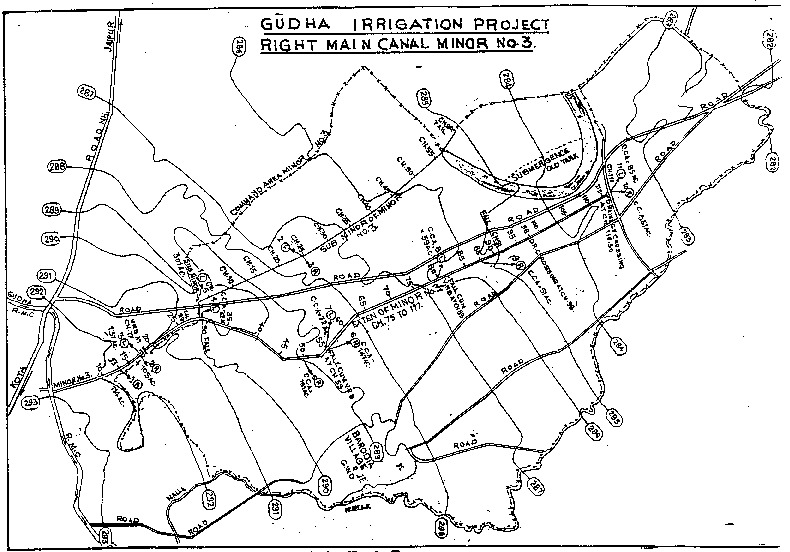 4 - Site Plan of Minor No. 3 of Right Main canal of Gudha Project