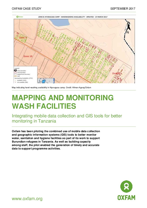 Mapping And Monitoring Wash Facilities (Oxfam Case Study)