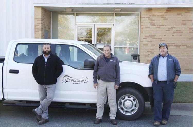 City of Thomasville receives Platinum AwardSubmitted photoFrom left to right are members of the Water Treatment Department staff Timothy Tucker,...