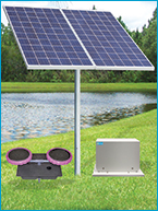 Battery-free Solar Pond Aeration