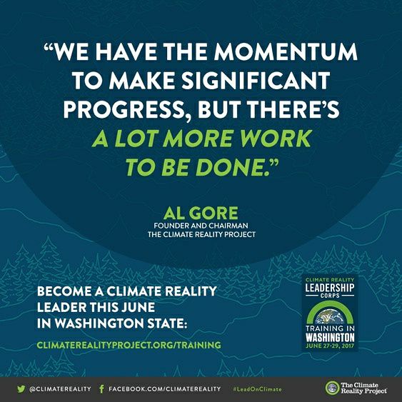 Train as a Climate Reality Leader under Nobel Laureate and former US Vice President Al Gore! In 2006, Nobel Laureate and former US Vice Presiden...