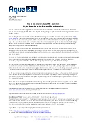 Press Release: The Water Network 2.0