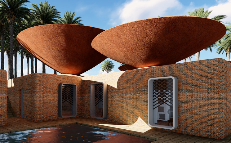BMDesign's Concave Roofs Offer a Solution to Water Scarcity in Iran