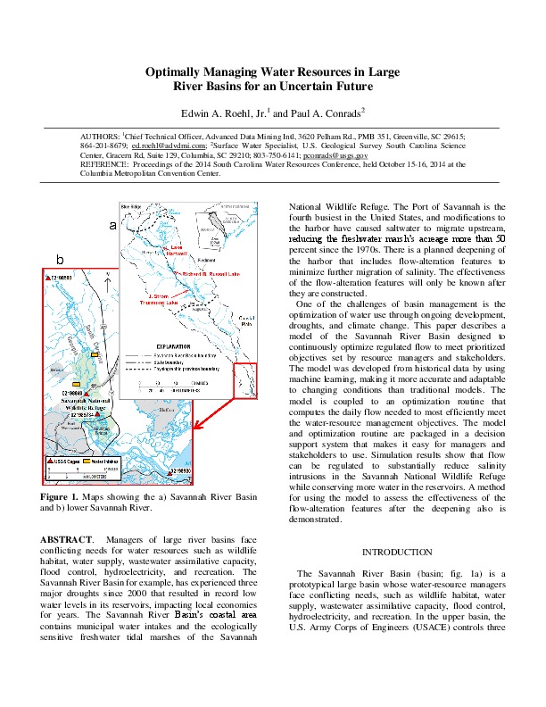 Optimally Managing Water Resources in Large River Basins for an Uncertain Future