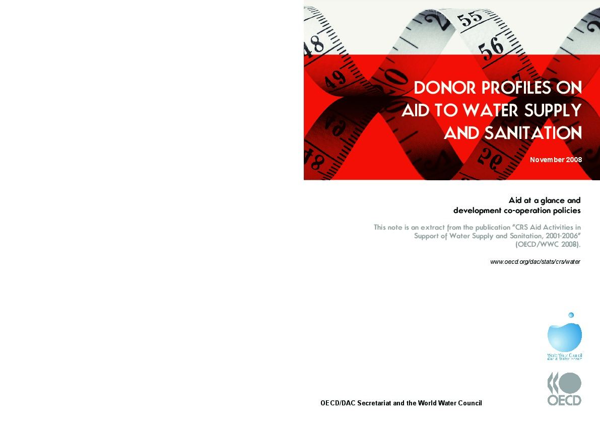DONOR PROFILES ON AID TO WATER SUPPLY AND SANITATION nov. 2008
