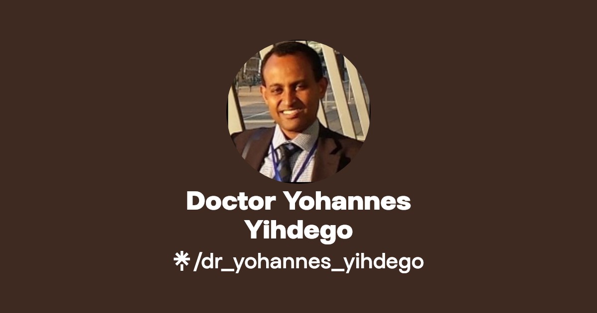 Enhance collaboration for water projects https://linktr.ee/dr_yohannes_yihdego
