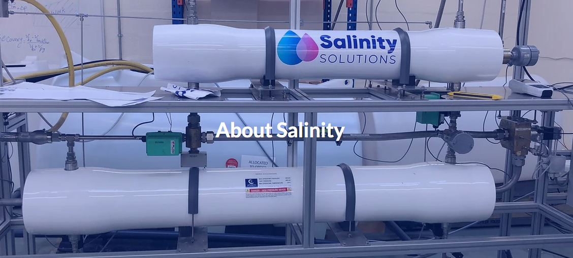 Salinity Solutions Campaign - technology to clean up the world's water treatment industries