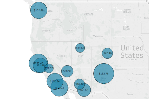 In these Western cities, using less water costs more