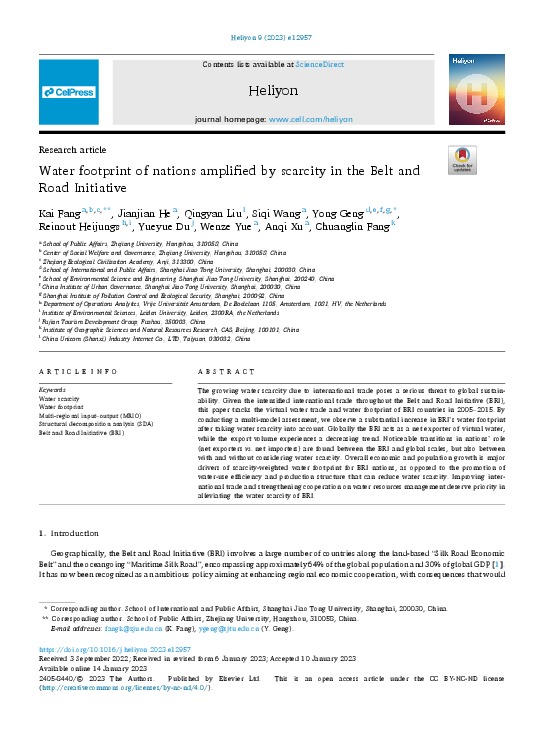 Where&#039;s the water going, and why is it getting scarcer? This current research highlights mechanisms and concerns globally. https://www.researchg...