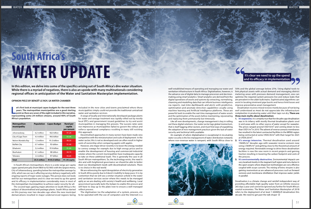 South Africa&#039;s water update August 2023https://greeneconomy.media/green-economy-journal-59/