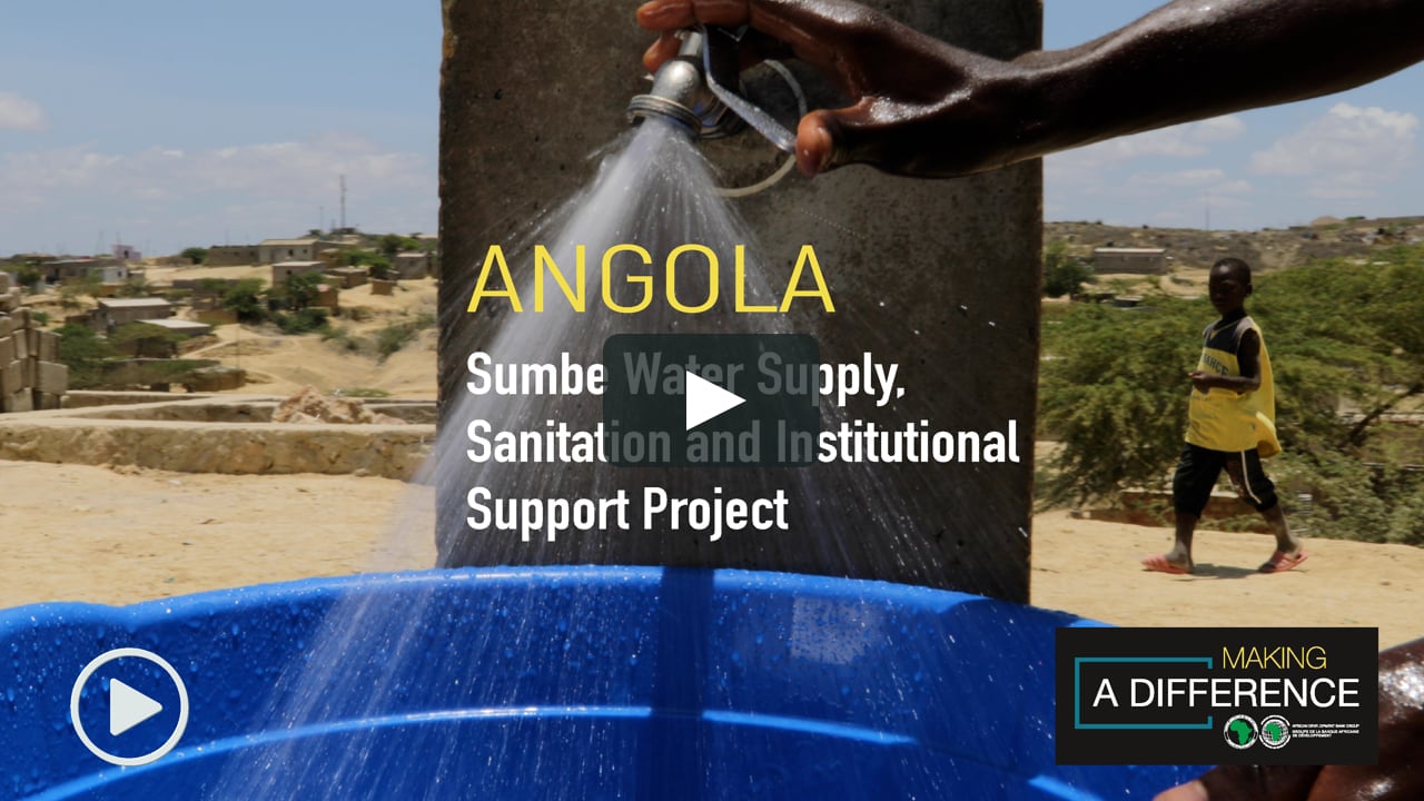 Angola- In Sumbe, access to clean water contributes to the improvement of health and quality of life