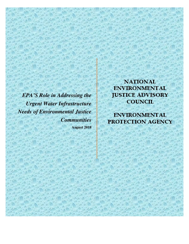 EPA’S ​Role in ​Addressing the ​Urgent Water ​Infrastructure ​Needs