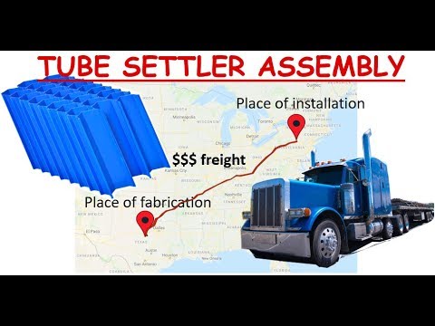 Tube Settler On-site Assembly: How to Assemble Lamella Clarifiers (Video)