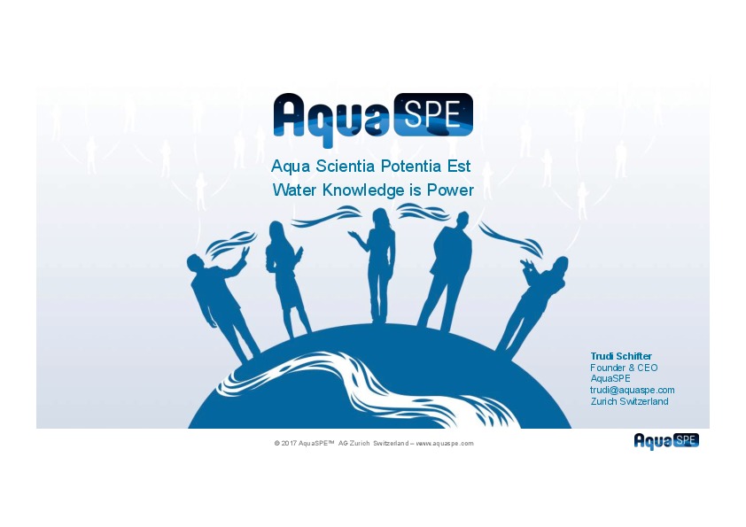 AquaSPE and The Water Network Summary Presentation
