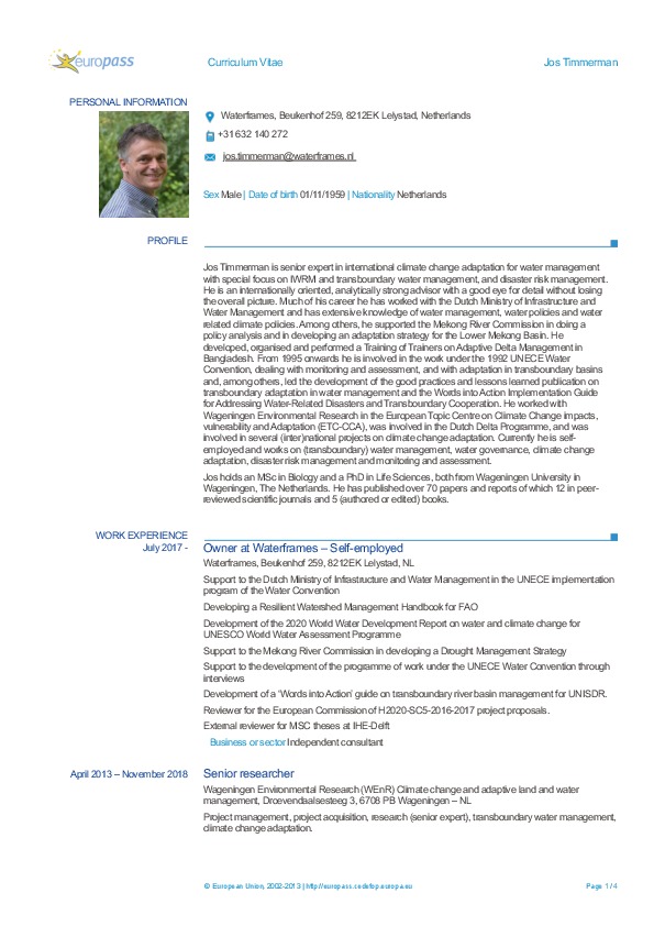Jos Timmerman, Dr.